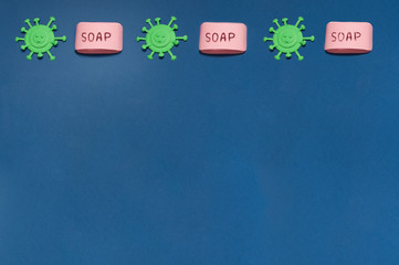 Coronavirus prevention, COVID-19. Copy space