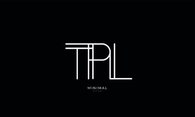 Alphabet letter icon logo TPL