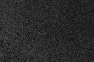 Texture of black fur fabric in macro shot from the top