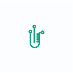 techno lab line art logo