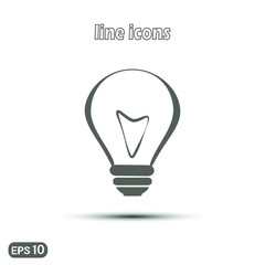light bulb icon vector