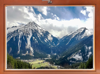 Alps window view