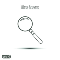 magnifying glass isolated on white background