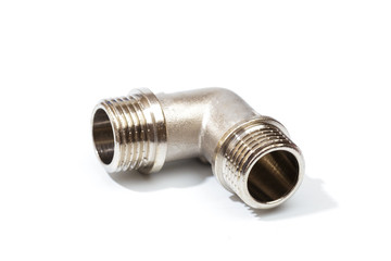 Plumbing  pipe valve, isolated on white background - IMAGE