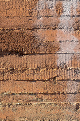 Natural aged cement slab texture in macro shot