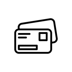 Obraz premium Credit Card Vector Colour With Line Icon Illustration