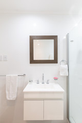 Fototapeta na wymiar Great minimalistic styleed bathroom