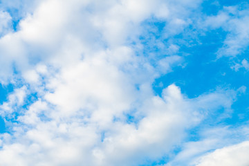 Blue sky background with clouds nature landscape
