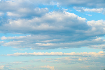 Blue sky background with clouds nature landscape