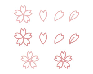 さくらのアイコン／桜／花びら／花