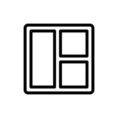 Layout Vector Colour With Line Icon Illustration