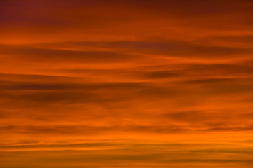 Blurred clouds lit by the sun 