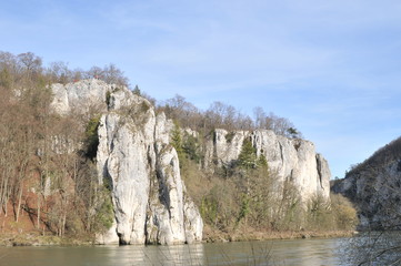 Landscape at Danube river near Kehlheim, Germany