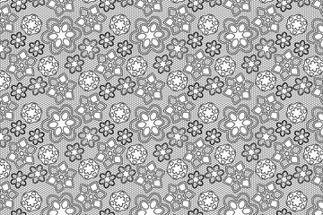 seamless pattern with flowers