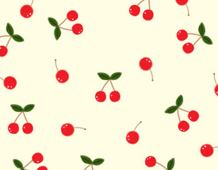 さくらんぼ　背景素材