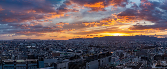 Fototapeta na wymiar Kyoto Sunset IV