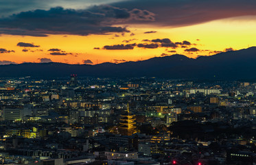 Fototapeta na wymiar Kyoto Sunset X
