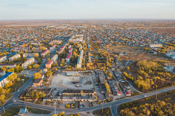 Small town aerial