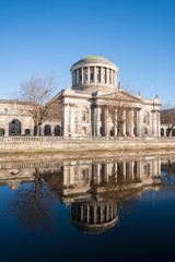 Fototapeta premium The Four Courts in Dublin City, Ireland