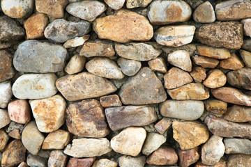 Many size of rock composite to stone wall background