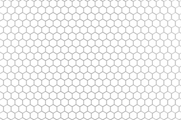 Metal Hexagon Fence Background Texture. 3d Rendering