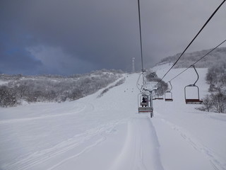 Fototapeta na wymiar The snow in Niigata, Japan