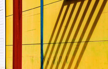 an abstract colorful pattern in an industrial area of Gran Canaria