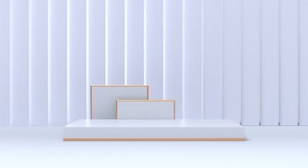 3D rendering of the white geometry background.
