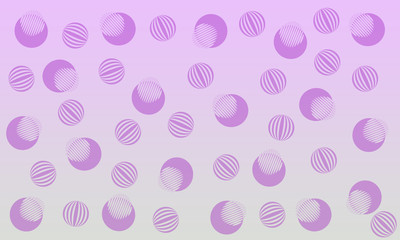 Purple circles of different sizes on light background, busines banner
