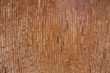 Blockwork of the underside of a Roman arch in Llerena Spain