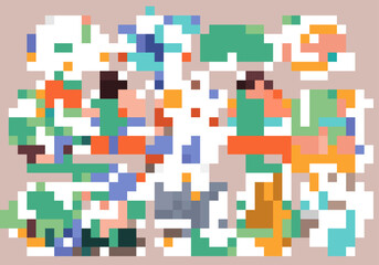 Set collection of eco friendly stickers