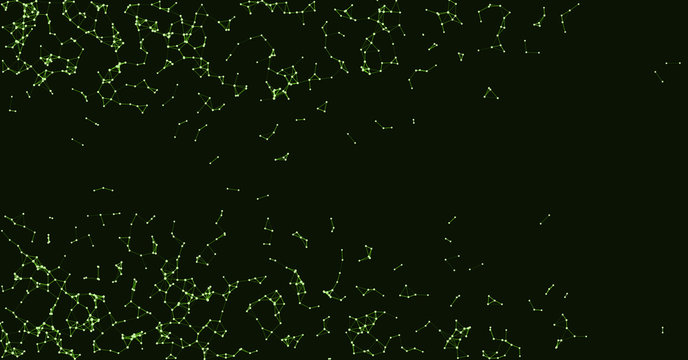Procedural Network Mesh Art background illustration