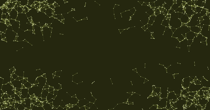 Procedural Network Mesh Art background illustration