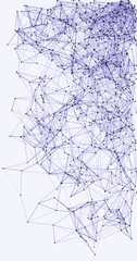 Obraz premium Procedural Network Mesh Art background illustration