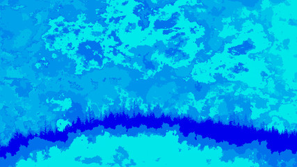 abstract blue background art wallpaper pattern texture design trees clouds water sea aqua ocean colorful