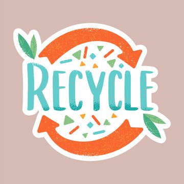Recycle print design