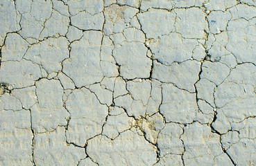 Desert. Aerial view of beautiful cracks in  ground. texture, deep crack. Copy space. Place for text. Selective focus image.Effects of heat and drought. cracked desert. Copy space. Place for text. 