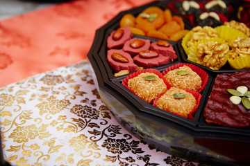 Korean traditional wedding cuisine and snack