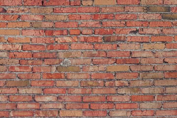 The texture of the walls of red brick. Background, material for 3d design and modeling