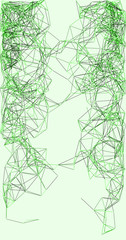 Procedural Network Mesh Art background illustration