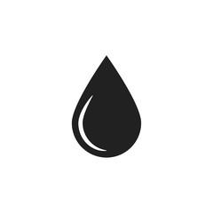 Water drop vector icon. Graphic element vector.  Liquid color background