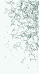 Fototapeta premium Procedural Network Mesh Art background illustration