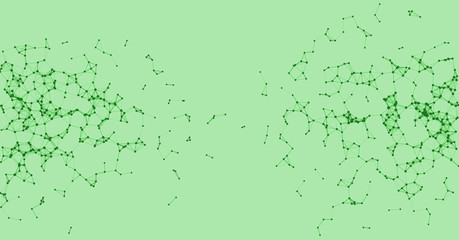 Procedural Network Mesh Art background illustration