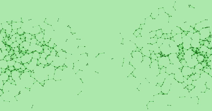Procedural Network Mesh Art background illustration