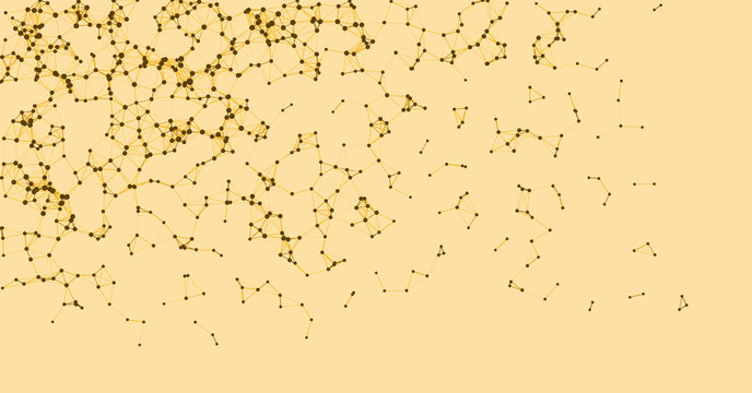 Procedural Network Mesh Art background illustration