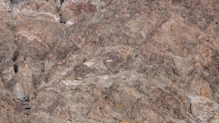 Sea level panel at Badwater basin at Death valley
