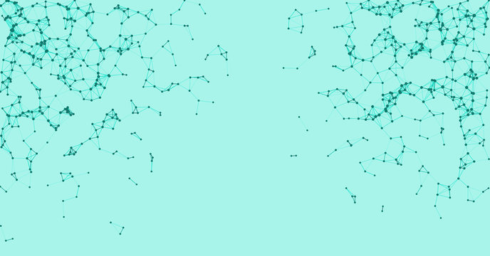 Procedural Network Mesh Art background illustration