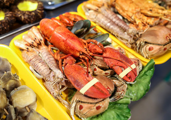 Sea crayfish cooked according to a special recipe.