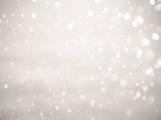 white bokeh lights defocused.Abstract bokeh lights with soft light background. Blur wall.