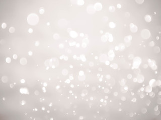 white bokeh lights defocused.Abstract bokeh lights with soft light background. Blur wall.